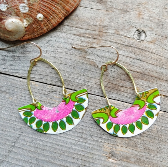 ***SOLD***🍊 Pink on Green 🌱 Summer Collection - Picture 2 of 7